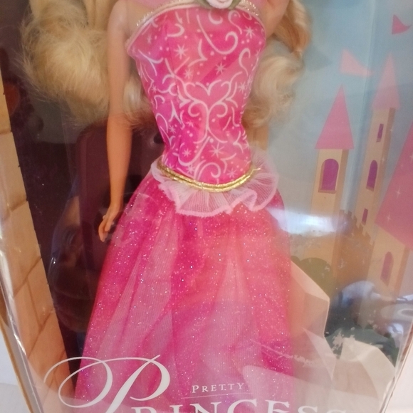 Sold Mattel Barbie Pretty Princess 2001 Boxed Long Hair Pink Barbiecore Dress - Picture 7 of 16